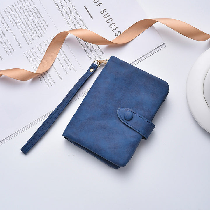 Compact Faux Leather Clutch Wallet Bowlift