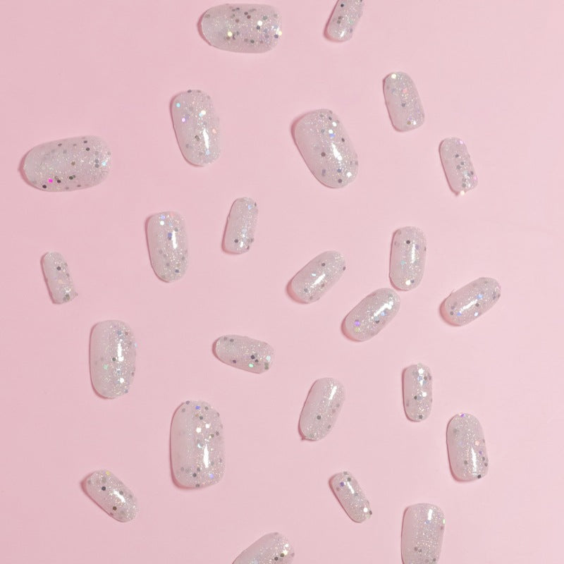 Sparkling Glitter Press-On Nail Set Bowlift
