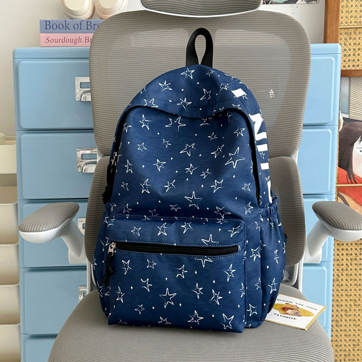 Star Print Casual Backpack