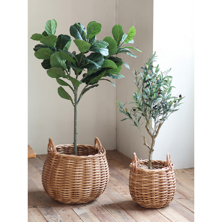 Handwoven basket with practical handles Bowlift