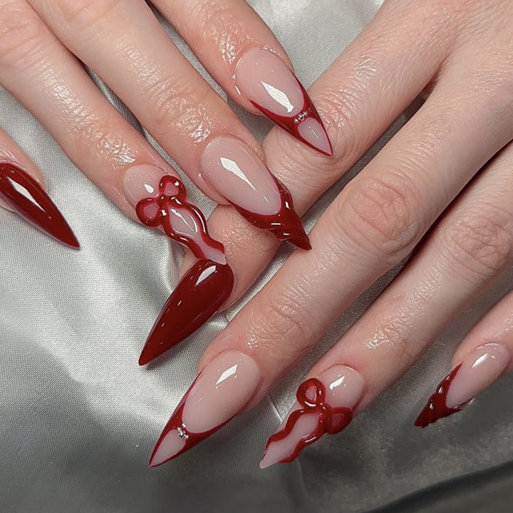 Statement Stiletto Nail Art Extensions Bowlift