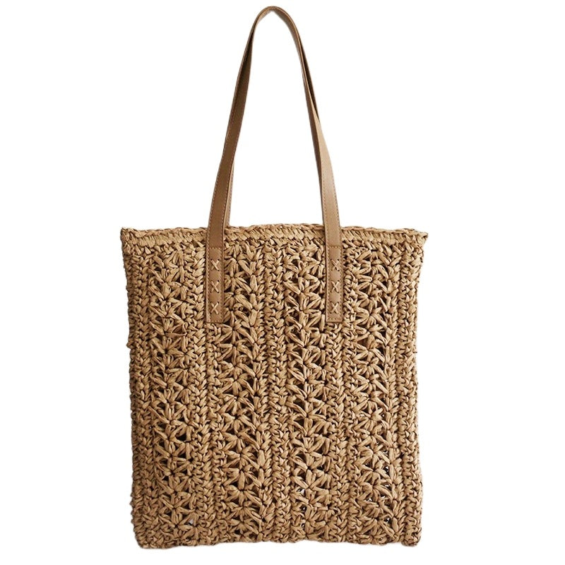 Handcrafted Beach Bag in Modern Macrame Style Bowlift