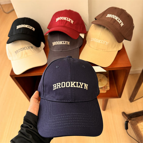 Men's Casual Embroidered Cotton Baseball Cap Bowlift