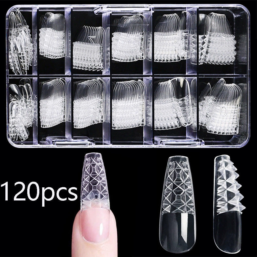 Premium Clear Nail Extension Tips Bowlift