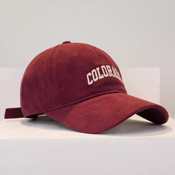Men's Cotton Adjustable Embroidered Baseball Cap Bowlift