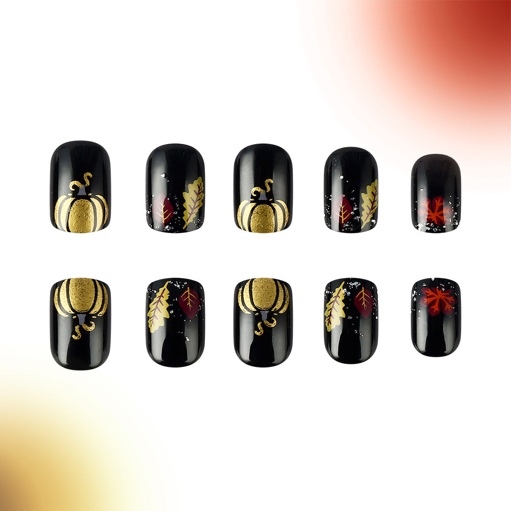Festive Autumn Nail Art Design Bowlift