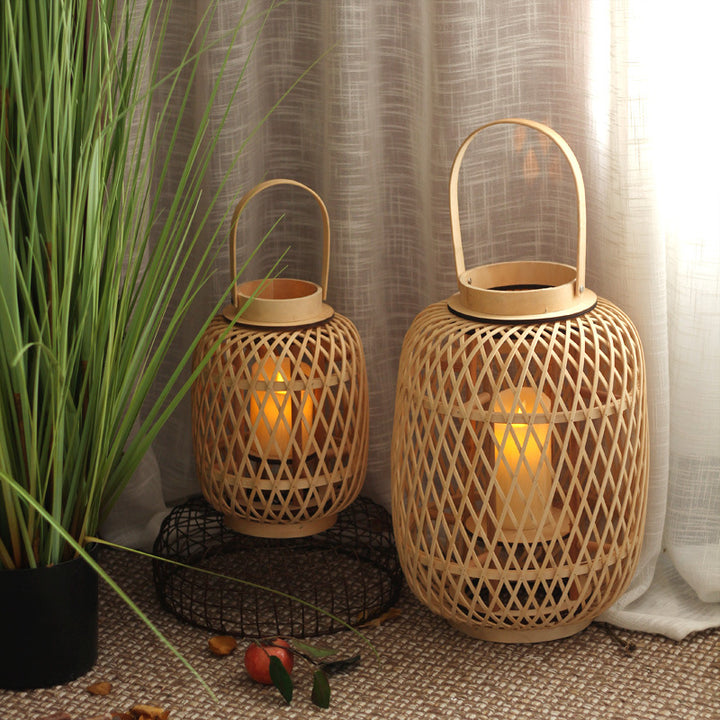 Handmade Rattan Lantern Bowlift