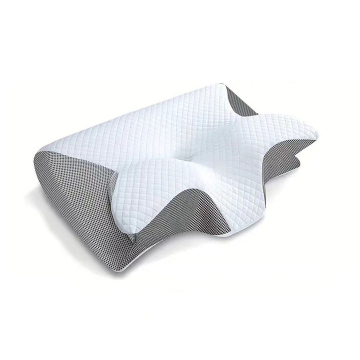 Ergonomic Cervical Memory Foam Contour Pillow with Neck Support and Breathable Mesh Cover Bowlift