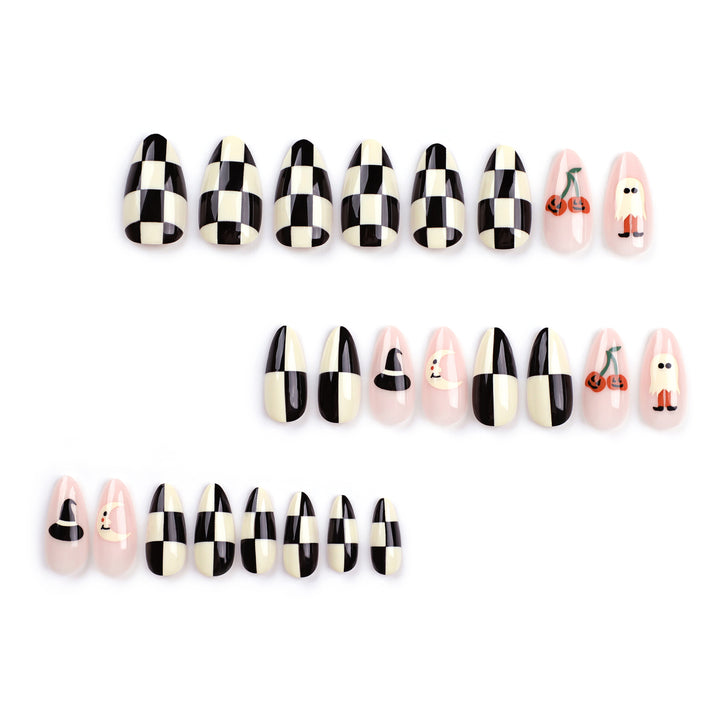 Artificial nail art in Halloween design Bowlift