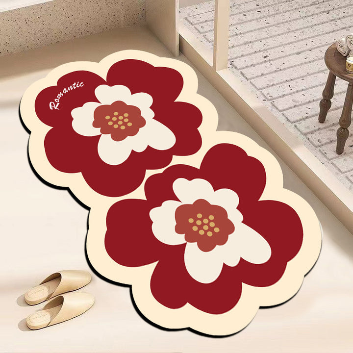 Floral Shaped Bath Mat