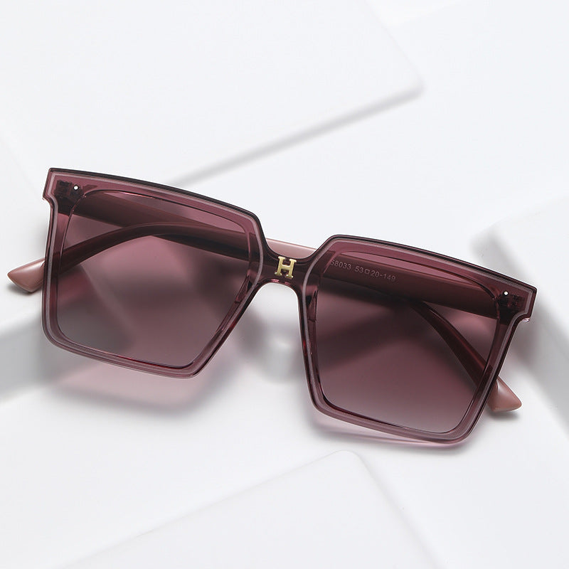 Women's square sunglasses with elegant gradient Bowlift