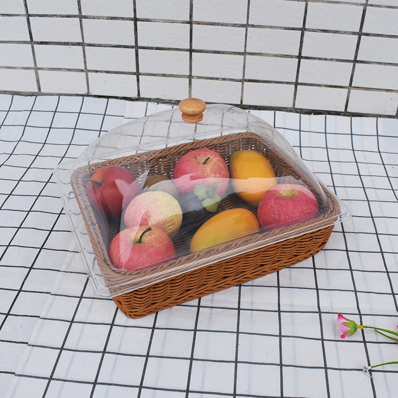 Artisan Woven Bread Serving Set Bowlift