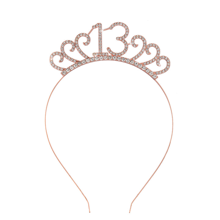 Ladies Crystal Tiara with Custom Designed Number Motif Bowlift