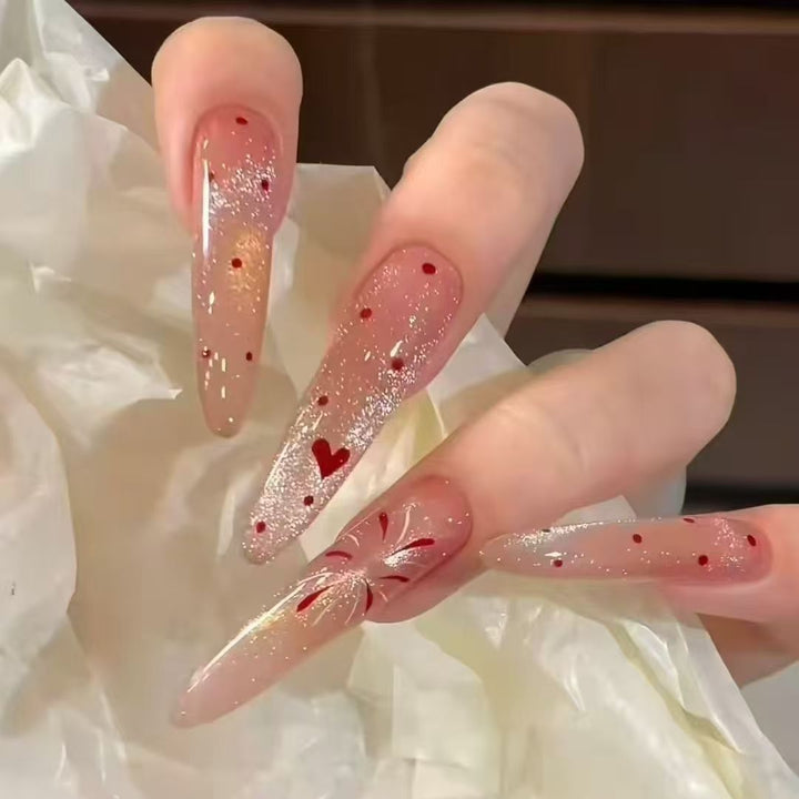 Artistic Long Stiletto Nail Enhancements Bowlift