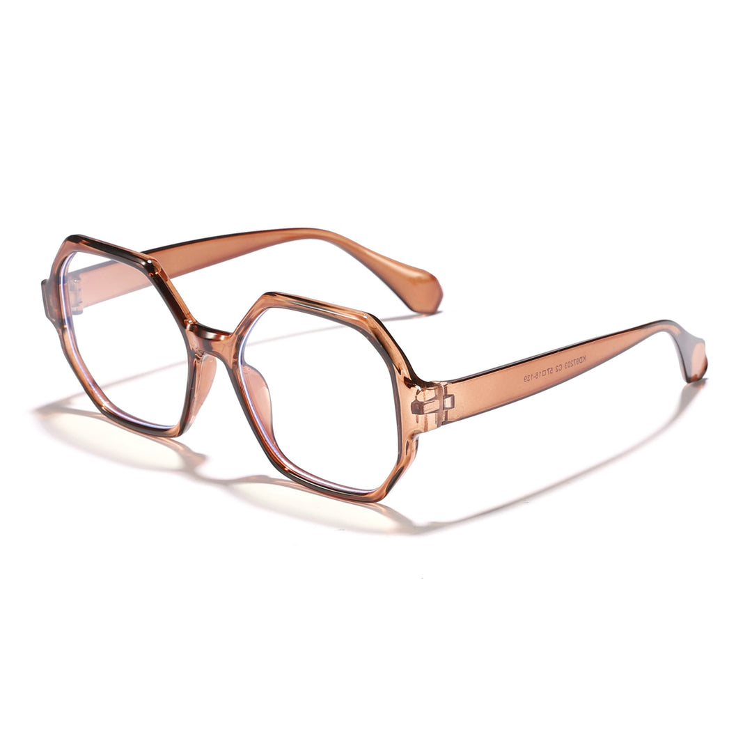 Women's fashionable sunglasses with hexagonal frame and UV protection Bowlift