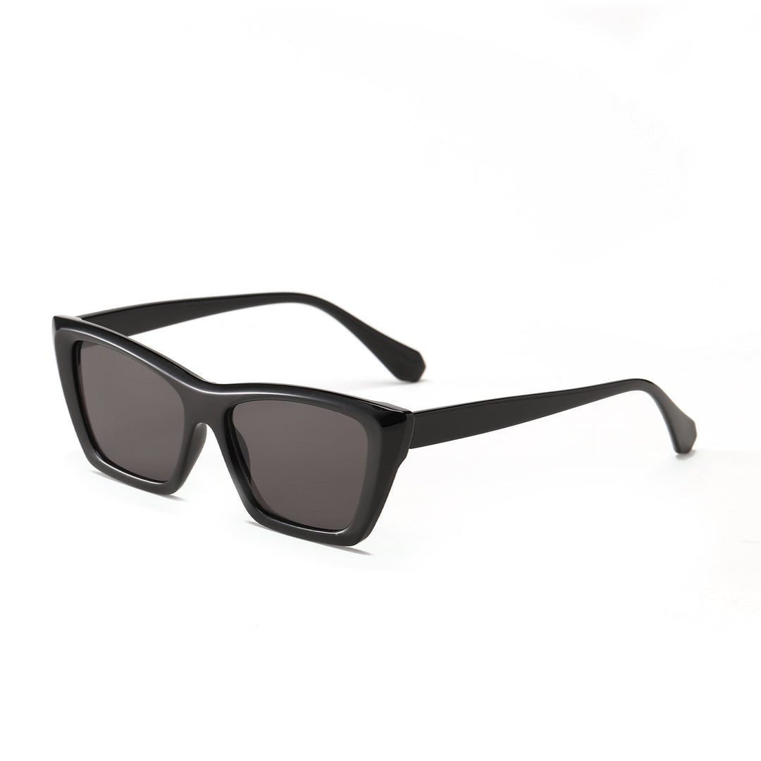 Women geometric sunglasses with stylish plastic frame Bowlift