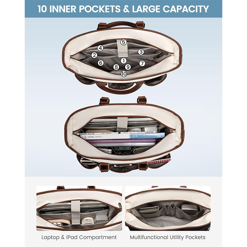 Spacious everyday tote bag with practical outer pockets Bowlift