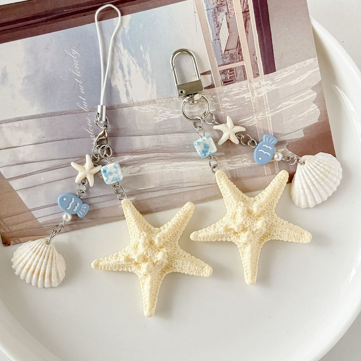 Keychain with Maritime Shell Motifs Bowlift