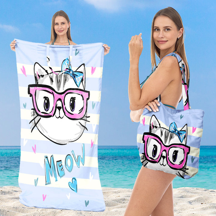 Tote bag with integrated towel Bowlift