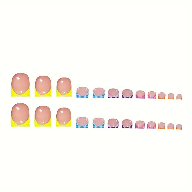 Trendy Decorative Press-On Nail Art Bowlift