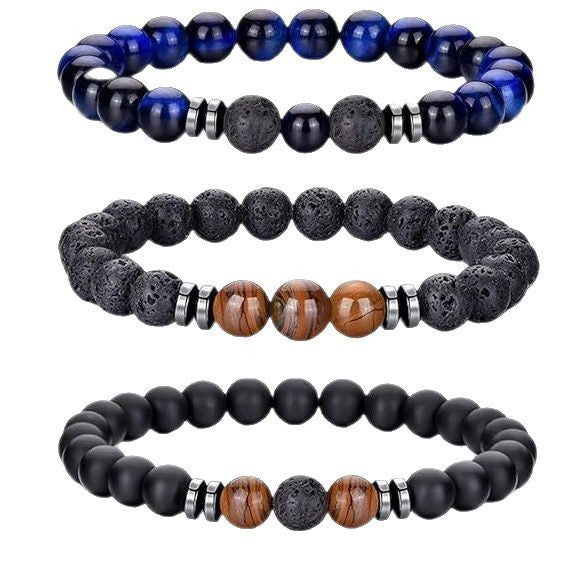 Natural Stone Beaded Bracelet Set Bowlift