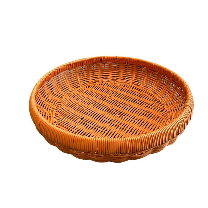 Decorative Round Woven Serving Tray Bowlift