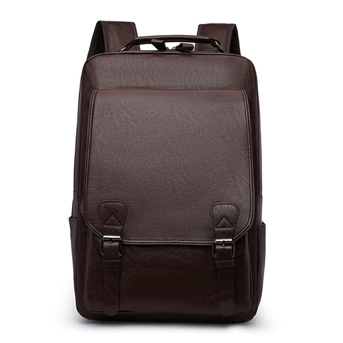 Leather Messenger Backpack