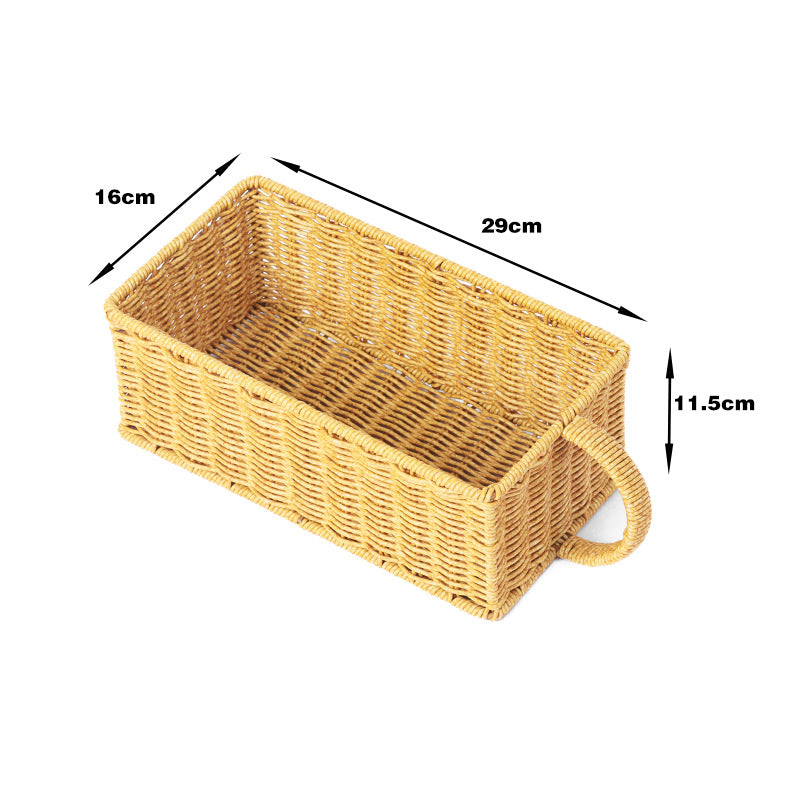 Home Storage Wicker Basket Bowlift