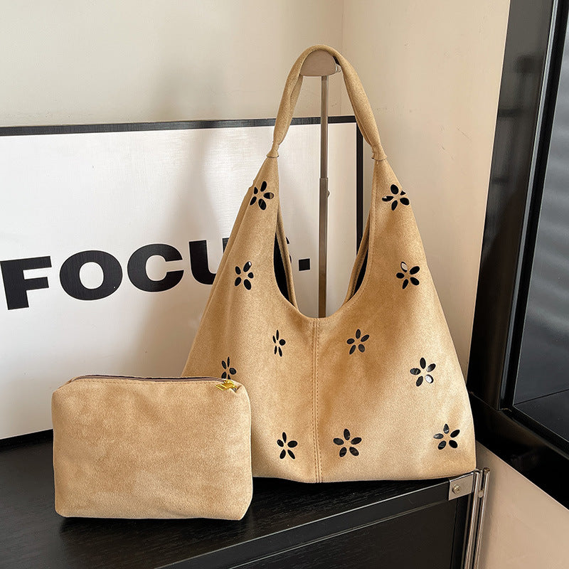 Floral Embroidered Tote Bag Bowlift