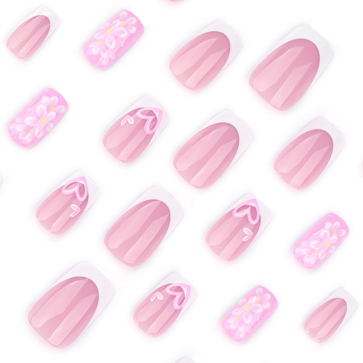 Premium Nail Design with Floral Motifs Bowlift