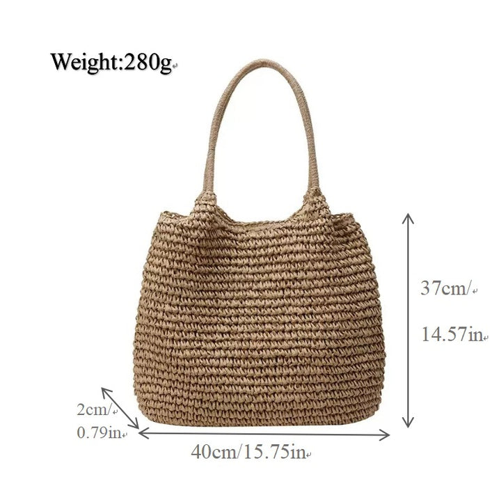 Bag Made of Natural Weave Bowlift