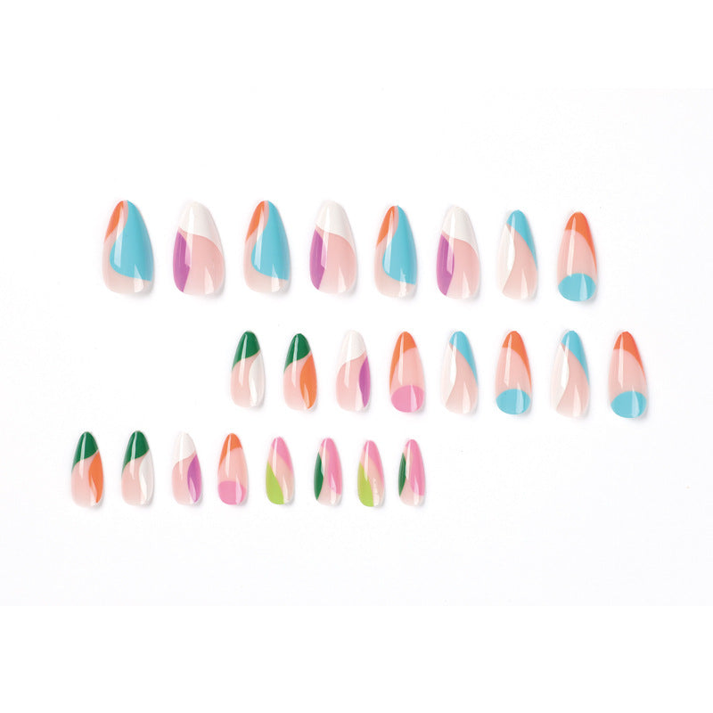 Artful nail art with colorful accents Bowlift