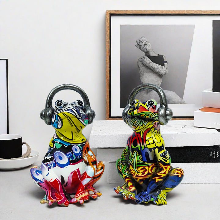 Musical Frog Sculpture Bowlift