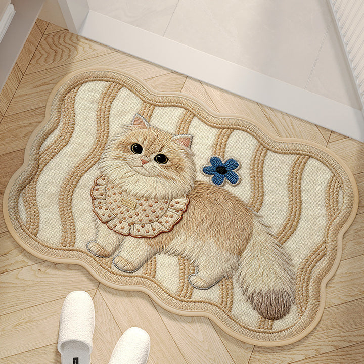 Cartoon Dog-Shaped Bath Mat