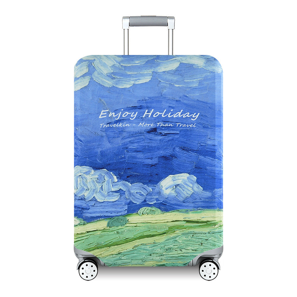 Women's Hard Shell Travel Suitcase with Custom Statement Design Bowlift