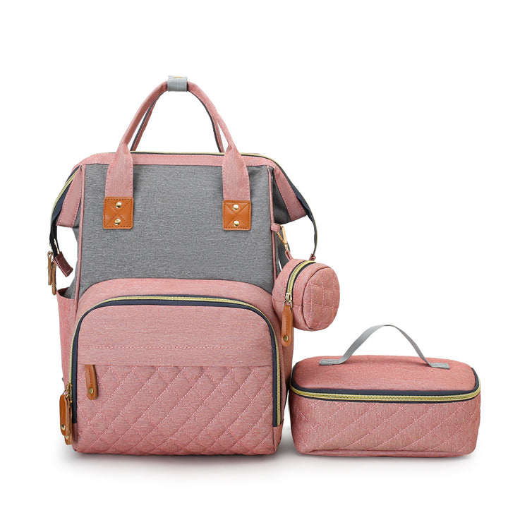 Multi-Purpose Quilted Diaper Backpack Bowlift