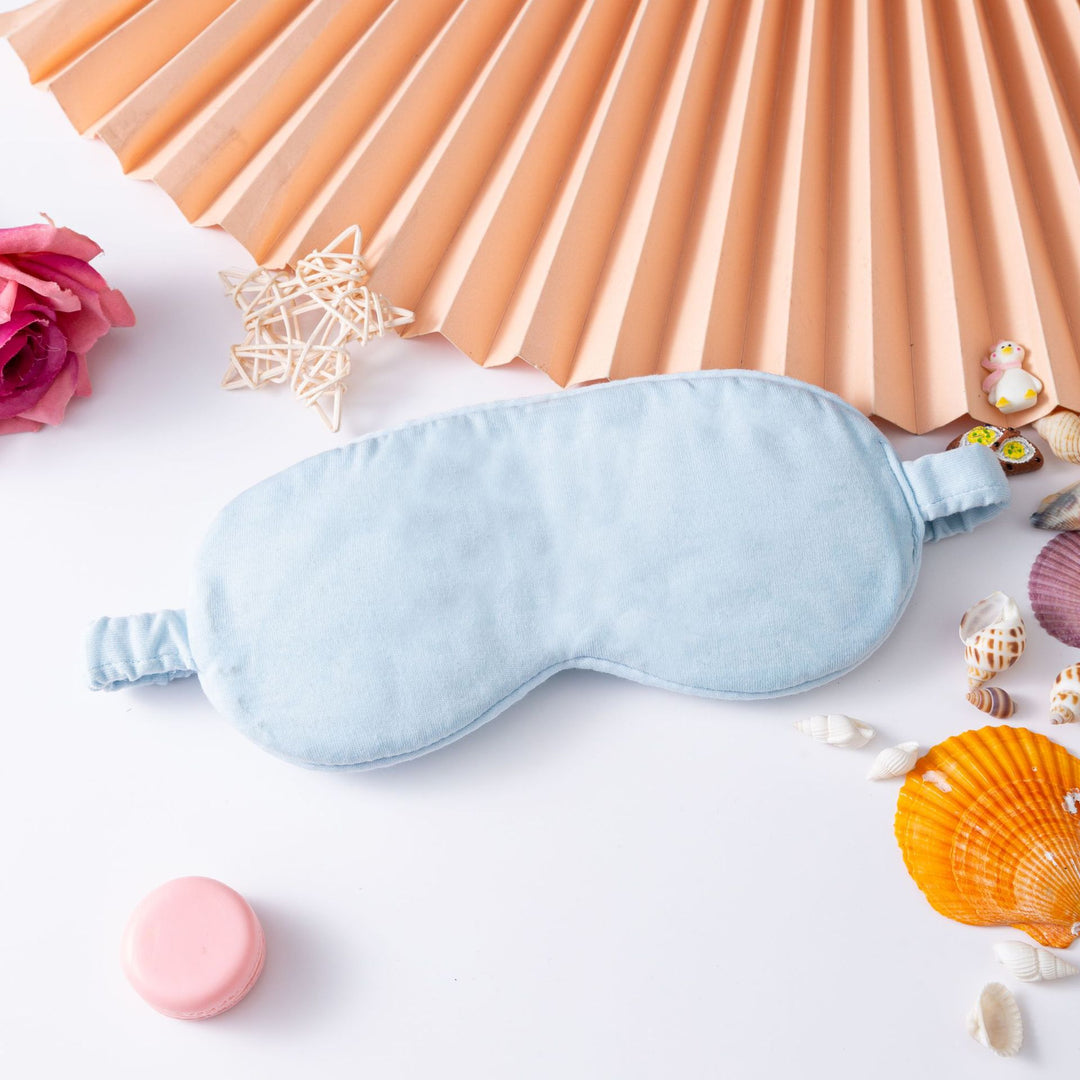 Women's lightweight cotton sleep mask with ergonomic padding and elastic comfort band Bowlift