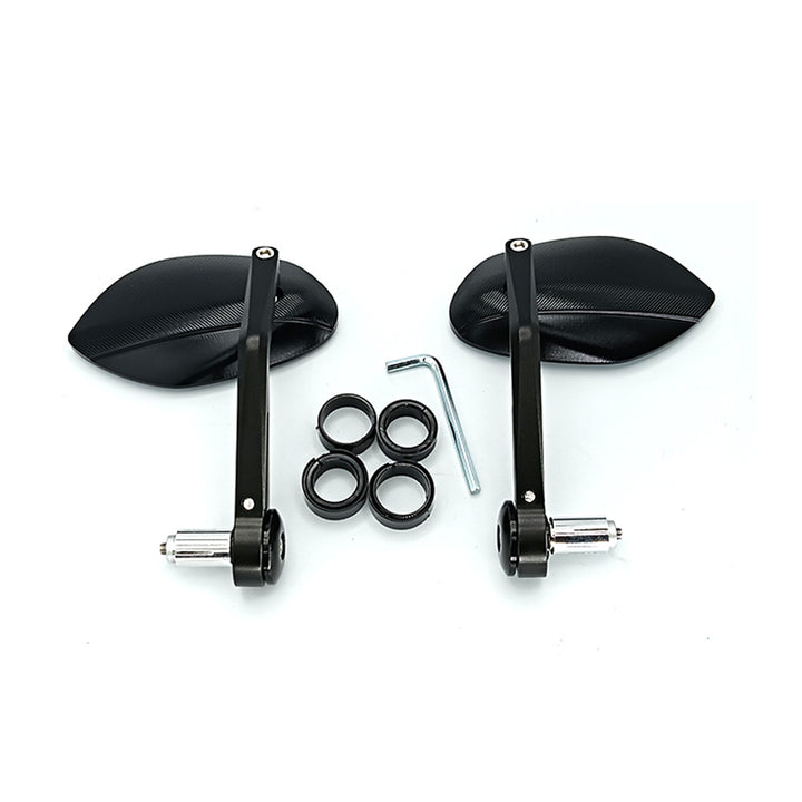 Ergonomic motorcycle rearview mirror with scratch-resistant surface Bowlift