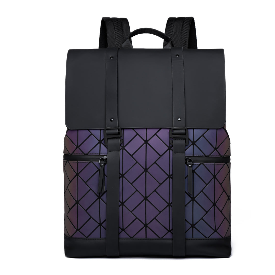 Geometric Pattern Rolltop Backpack Bowlift