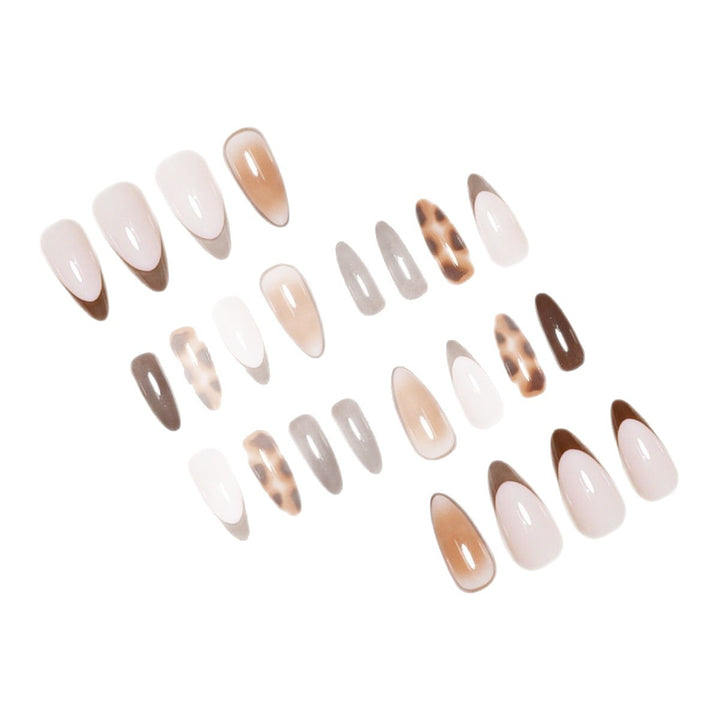 Artistic Stiletto Press-On Nail Set with Modern Design Bowlift