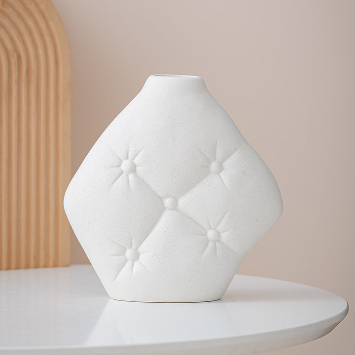 Optimized Geometric Decorative Ceramic Vase