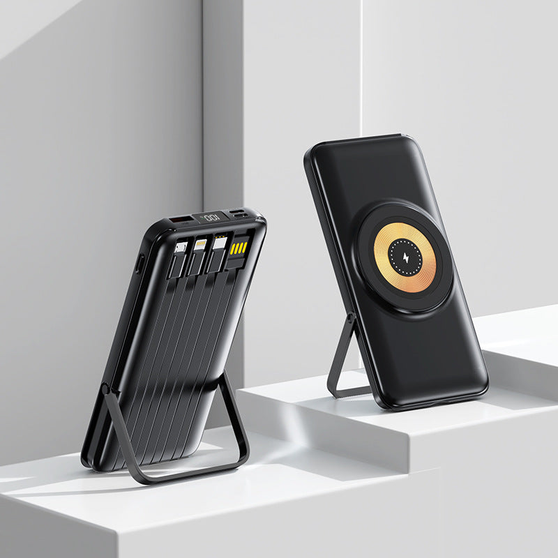 Portable power bank with wireless charging function Bowlift