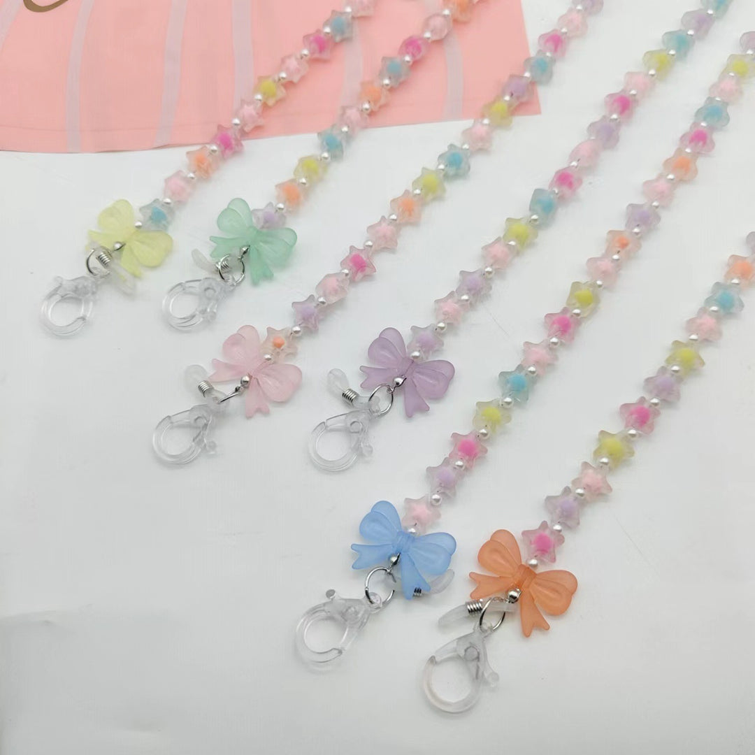 Trendy Glasses Chain with Star Design Bowlift