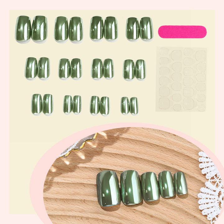 Glossy Press-On Nail Set Bowlift