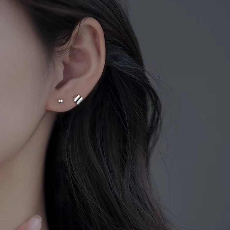 Delicate Silver Stud Earrings Bowlift