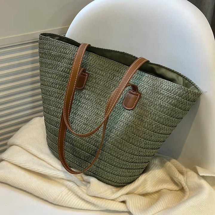 Beach bag with high-quality leather handles Bowlift