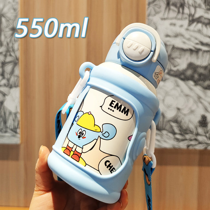 Women’s creative drinking bottle with stable silicone cover Bowlift