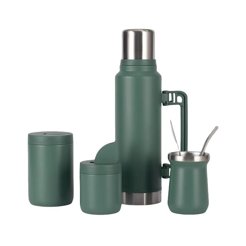 Women Stylish Thermos with Practical Drinking Cup Set Bowlift