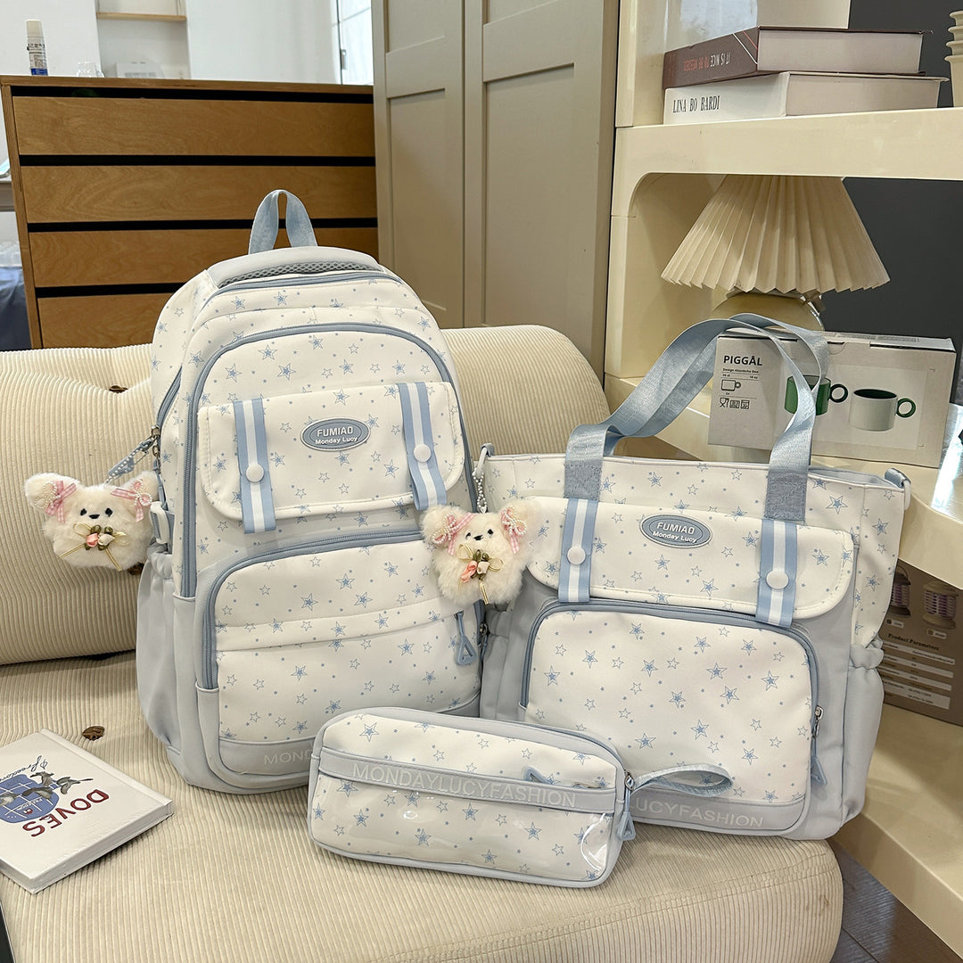 Star Patterned Multi-Functional Backpack Bowlift