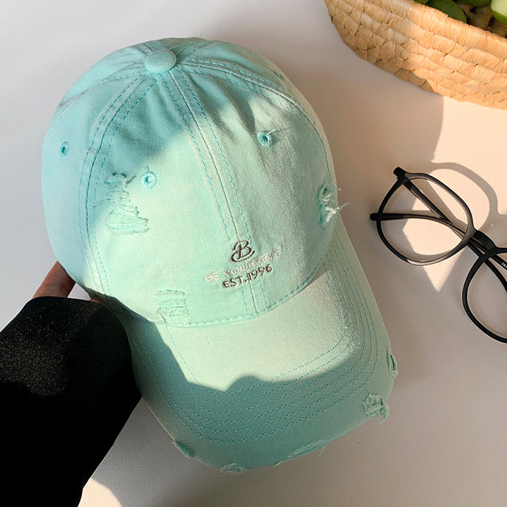 Women's Distressed Casual Baseball Cap Bowlift